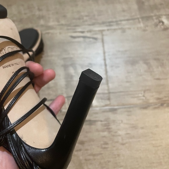 Jimmy Choo Antia 85mm Leather Sandals Sz 36 LIKE NEW - Picture 7 of 9